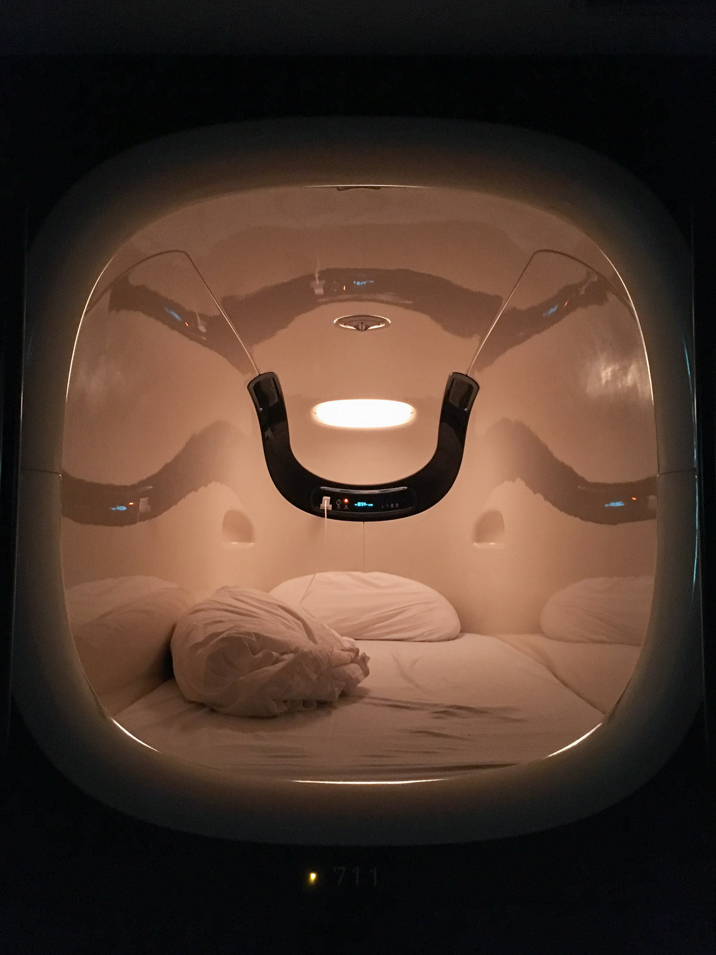 Detailed view of capsule beds
