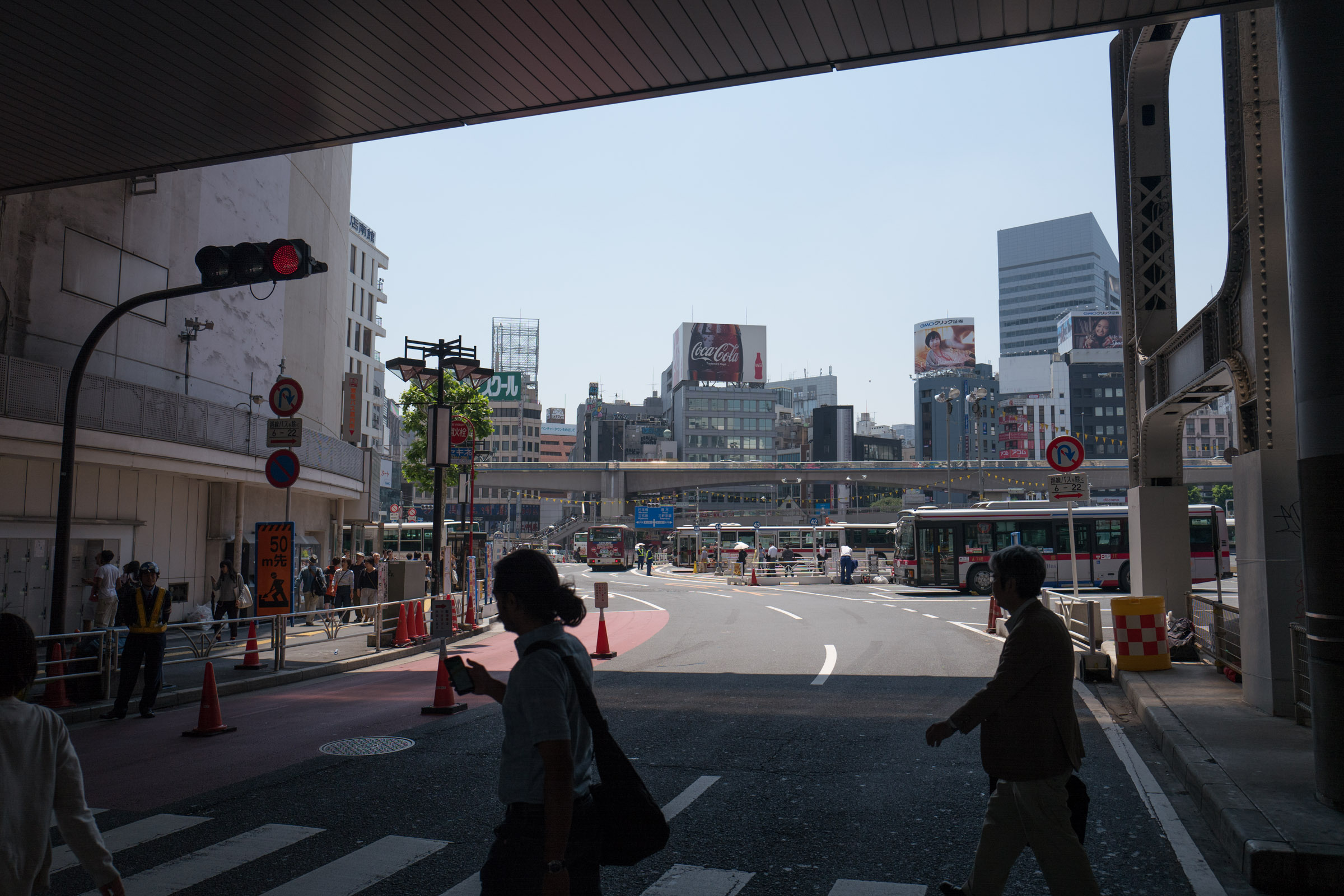 Street-crossing near Shibuya station